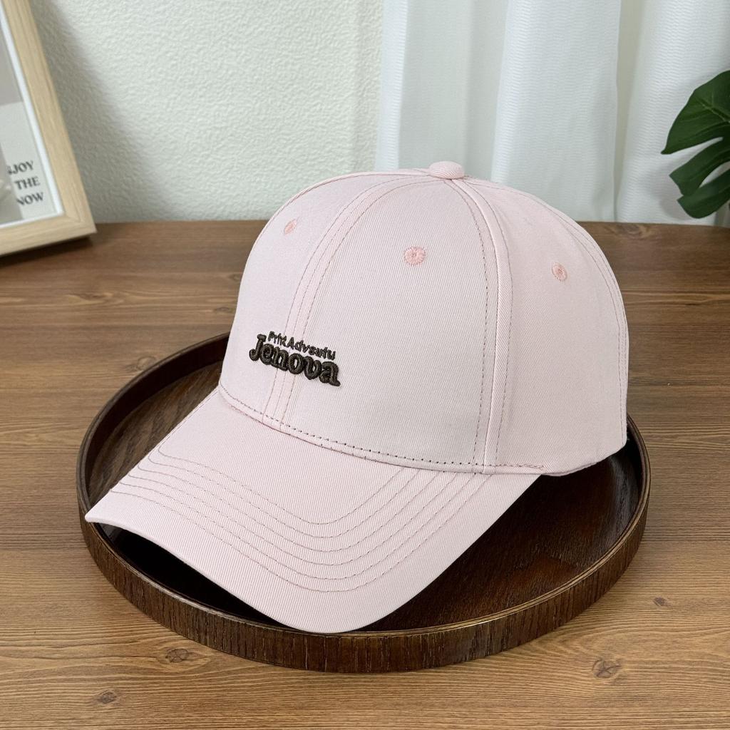 Fashion Hat Spring New Alphabet Embroidery Washed Cotton Baseball Cap Female Korean Version Show Face Small Versatile Casual Cap Male Trend