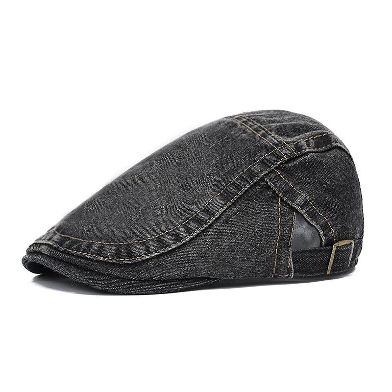 Japanese-Style Denim Newsboy Cap For Men Fashion Retro Hat Versatile Korean-Style Beret Casual Newsboy Cap For Women Trendy