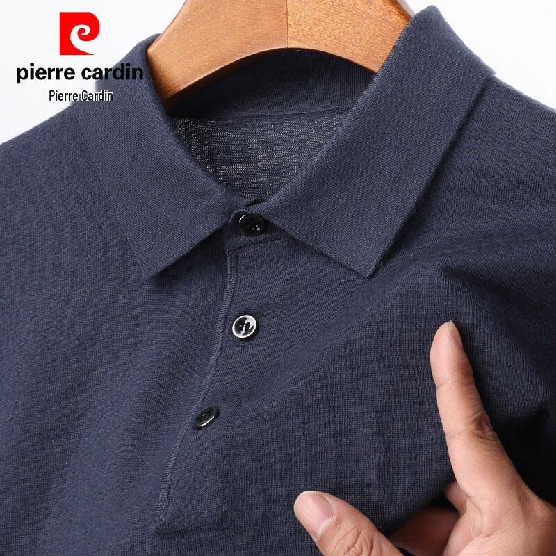 

Мужской свитер-поло с коротким рукавом Pierre Cardin из 100% мериносовой шерсти 3XL