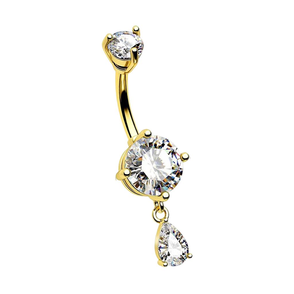 Modern Belly Piercing Jewelry Ergonomic Body Jewelry Multiple Color Option Stainless Steel Texture for Day Night Wear