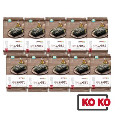 [GOMGOM] Gwangcheon Korean Seaweed 5g X 10 Packs