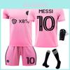 Nieuwe Versie Miami International Messi 10 Uit Voetbalshirt Plakbare Stiksels