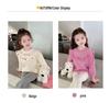 Girls' Stylish Long Sleeve Plus Velvet Sweatshirt - Korean Spring & Autumn 2026 Collection
