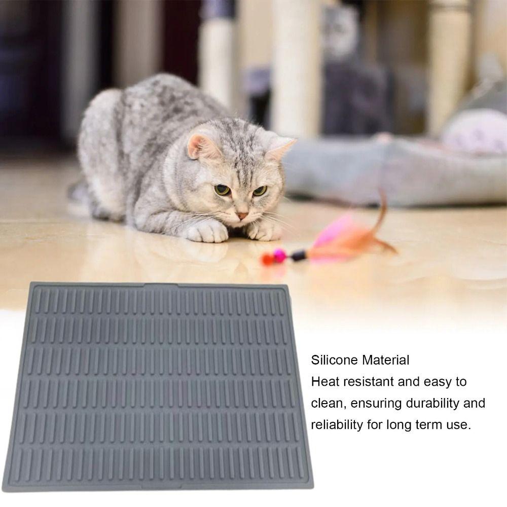 

Водонепроницаемый коврик для кошачьего туалета, силиконовый коврик-ловушка для кошачьего туалета, коврик-ловушка для кошачьего туалета, товары для животных серый