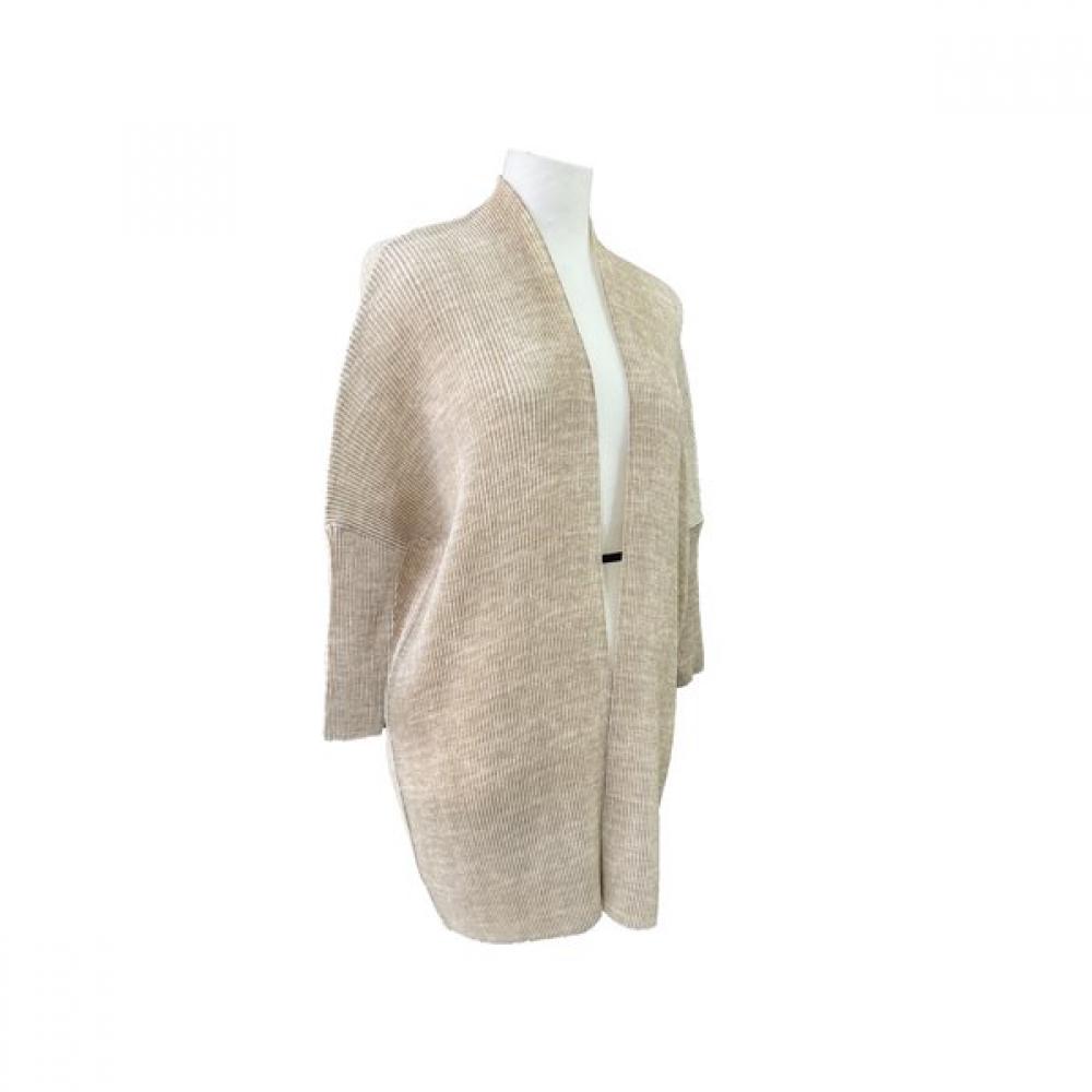 Pleats Open Long Cardigan 451 466