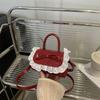 Mini Handbag Bag Women's Fresh and Sweet Lace Shoulder Messenger Bag Fashionable Commuter Bag