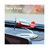 Solarbetriebenes Rotierendes Flugzeug, Dekorative Ornamente, Luftreiniger, Geschenk für Flugzeugliebhaber, Heim-/Schreibtisch-Accessoires, Rot