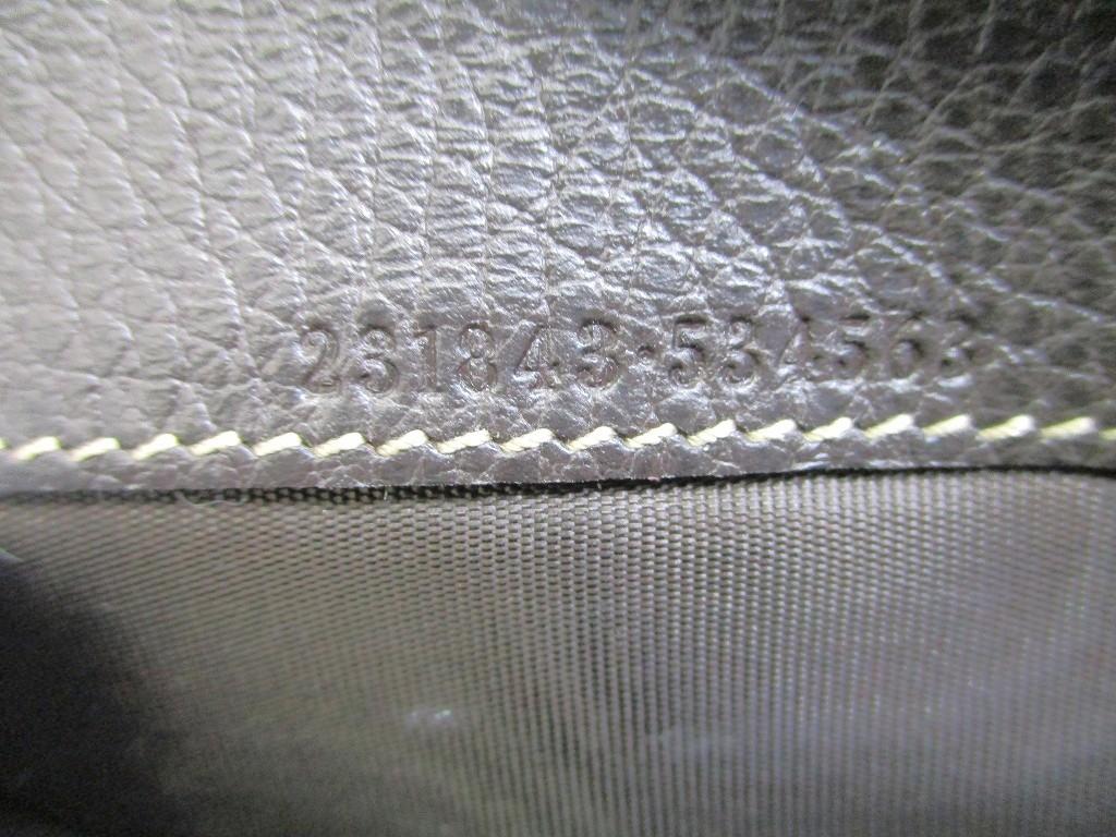 Authentic GUCCI Beige GG Coating Canvas Dark Brown Leather Flap Wallet #a997  Refurbished