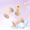 10pcs 1.85 X 1.22in Natural Wood Thread Spools Lightweight Wooden Spools  DIY Sewing