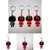 Squid Game Keychain With Red Guard Staff Worker Figure For Bags And Backpacks