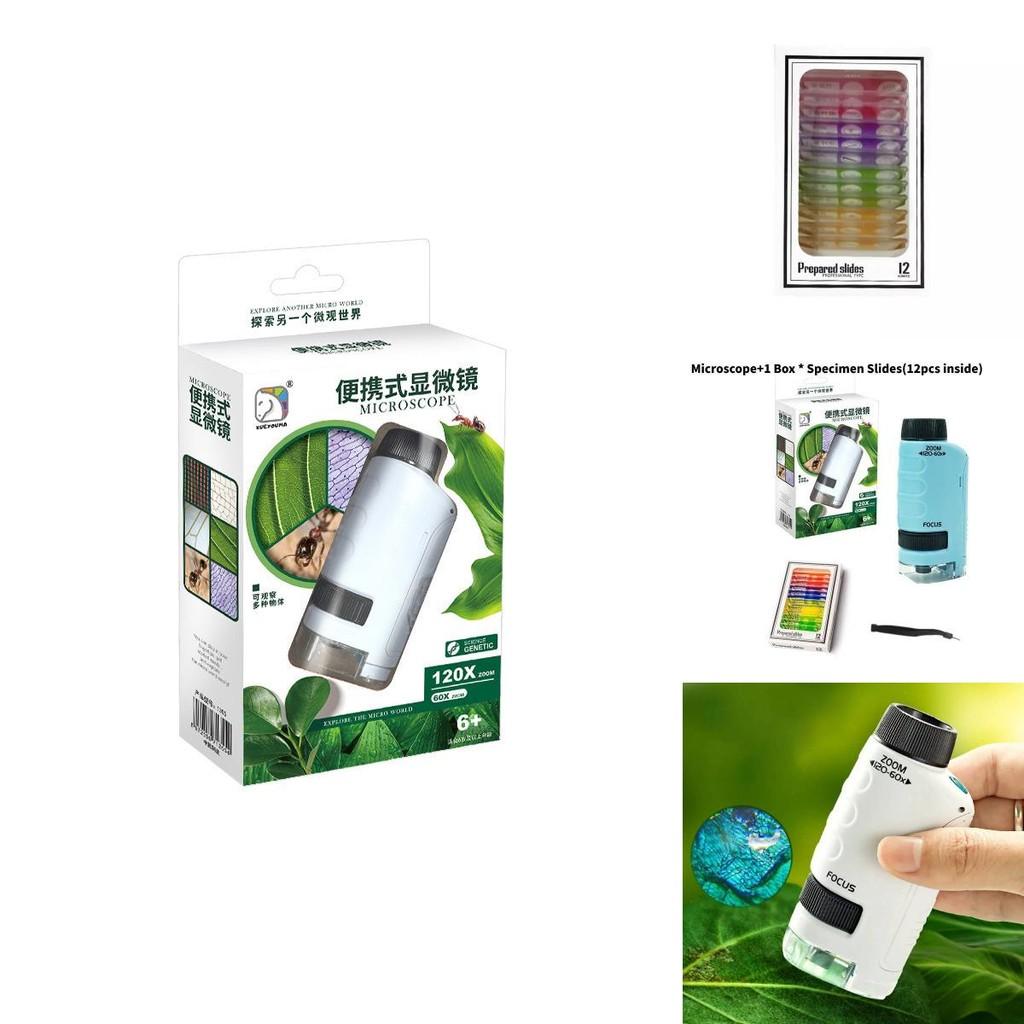 Portable Handheld High Definition Optical Microscope Educational Science Kit For Kids