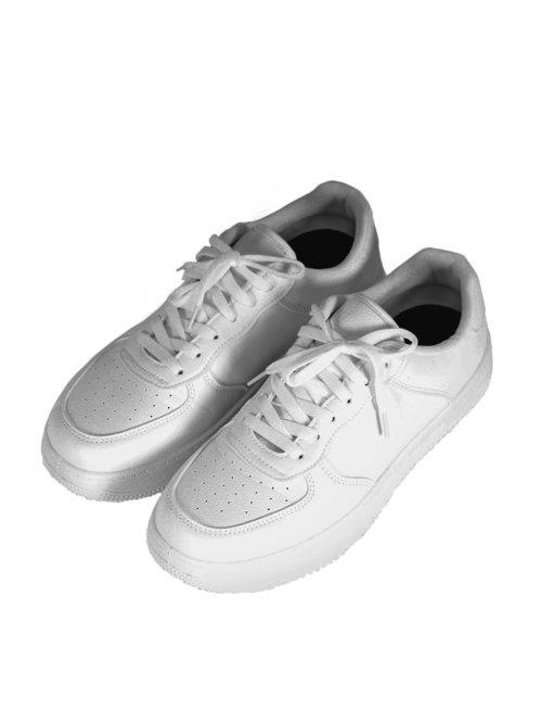 [Button Seoul] Unisex Low Classic All-White Sneakers P0001AW 245