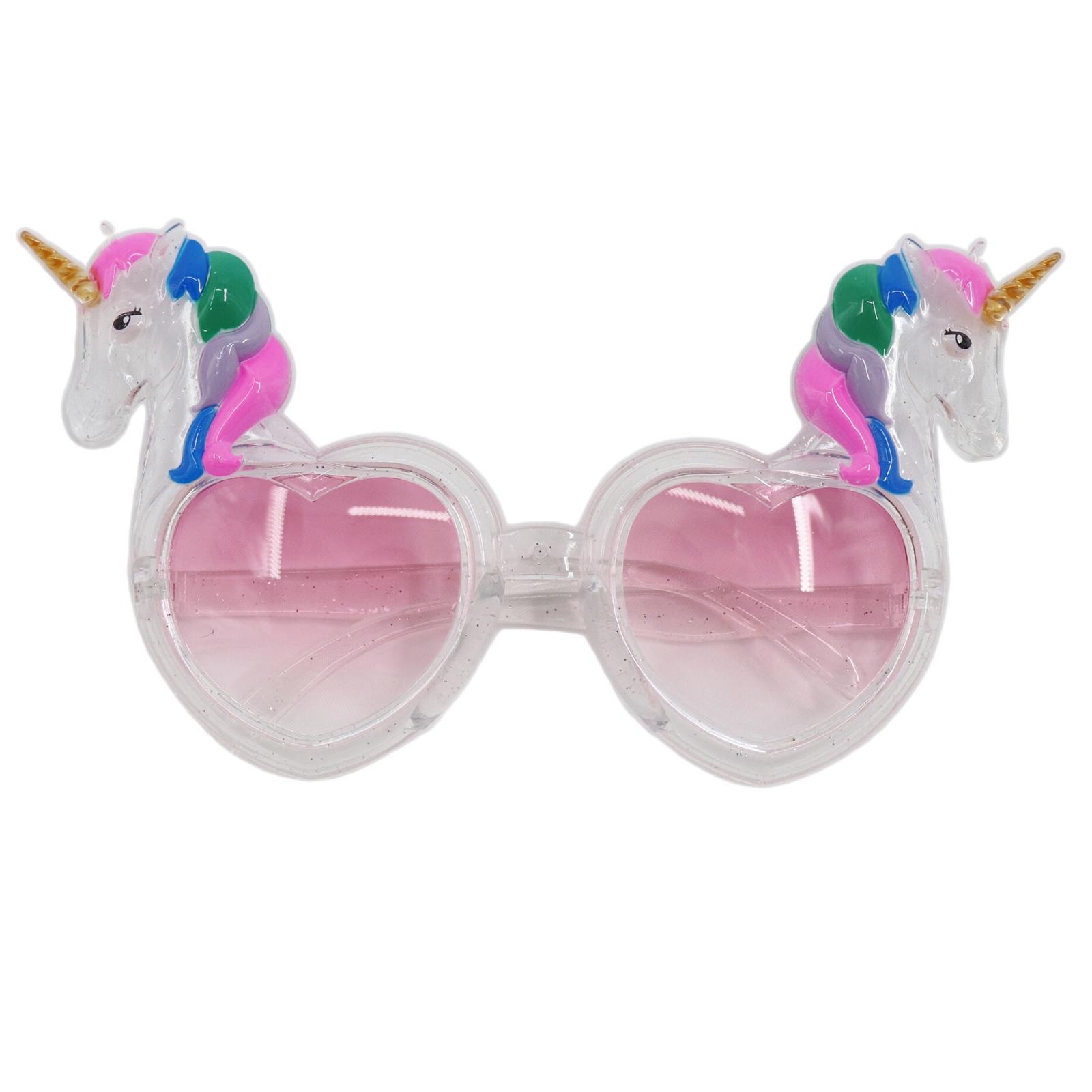 Очки-сердечки с единорогами Новинка Смешные party-очки Очки с единорогами Очки для костюма единорога Подарки на вечеринку с единорогами A