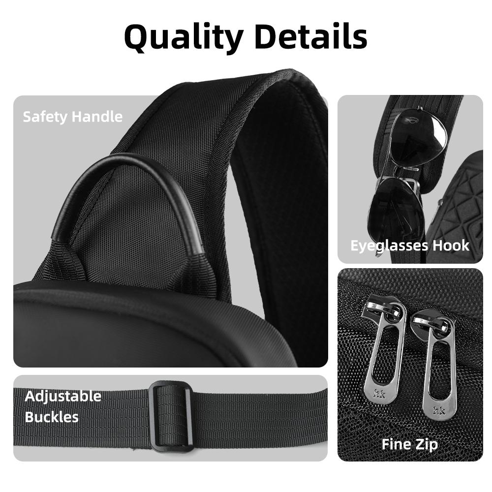 Heroic Knight Chest Bag For 7.9" Ipad Multiple Pockets Men Shoulder Bags Leisure Waterproof Short Trip Crossbody Sling Bag Pack for Male