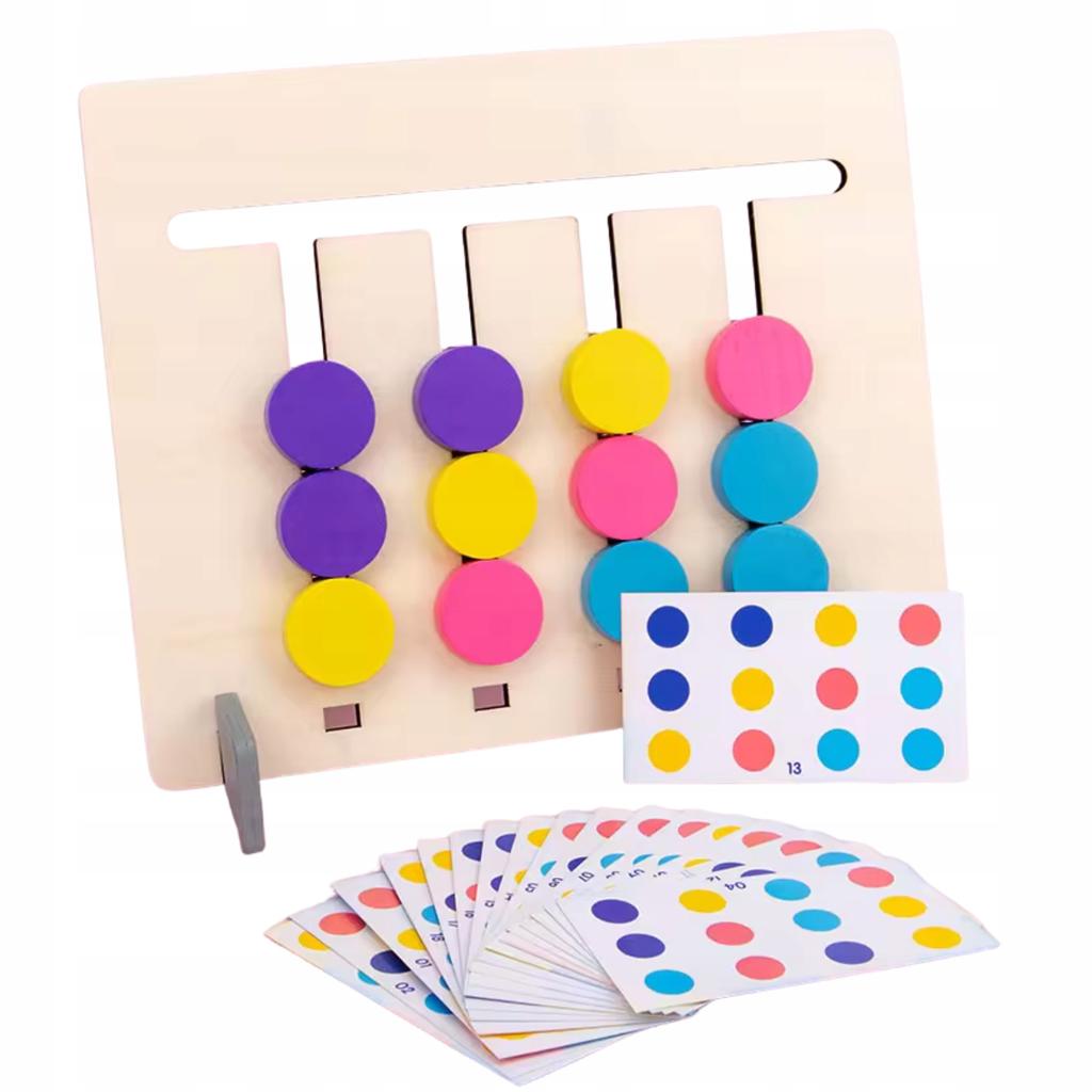 Lernspiel Montessori Set Tierblöcke Farbzuordnung