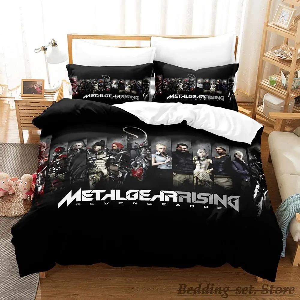 Game Metal Gear Rising Revengeance Bedding Set Single Twin Full Queen King Size Bed Set Adult Kid Bedroom Duvetcover Sets