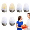 Flameless Candle Light Waterproof Wine Glass Table Lamp 6PCS Portable Candle Lights Table Centerpiece LED Night Light For Indoor