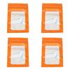 100pcs Ziplock Bags Self Sealing Holographic Reusable Food Storage Bags with Hanging Hole Orange