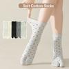 Dots Two Toe Tube Socks Cotton Mid-calf Socks Breathable Separate Toe Socks for 2Pairs Girl