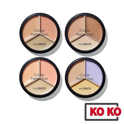 [The SAEM] Corretivo Cover Perfection Triple Pot 4,5g+4,1g X 4 cores