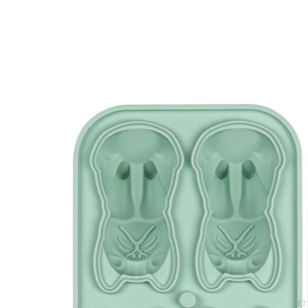 Silicone Chilled Cube Tray DIY Funny 3D Pet Shaped for Lemonade Coffee Drink Blue