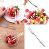 Stainless Steel West Tableware Fruit Forks Elegant Small Sized Snack Cake Dessert Utensils