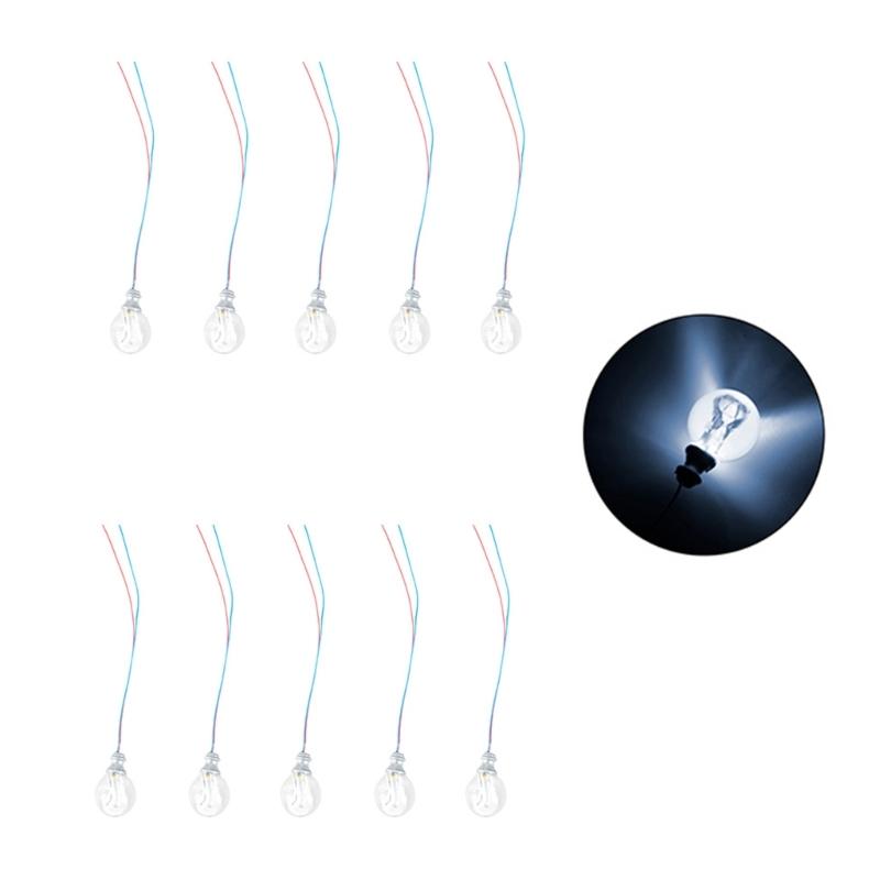 10 Stück LED Deckenleuchte Lampe Spur HO für Sandtisch Übung Deckenlampe für Puppenhaus Schlafzimmer, Küche und Badezimmer