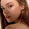 NEWITIN 24 Pairs Stainless Steel Earrings for Men Hypoallergenic Inlaid Cubic Zirconia Studs Hoop Earring Cross Dangle Earrings Unisex Punk Stud