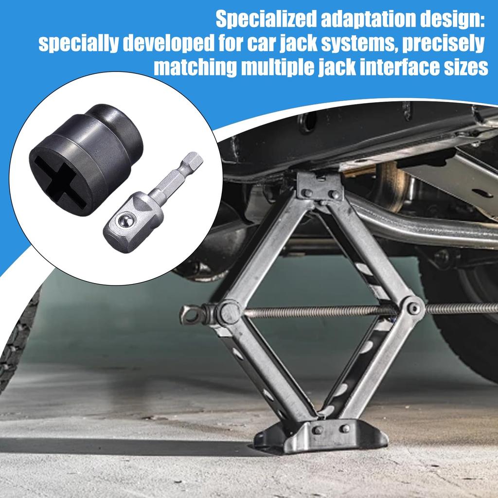 Car Jack Socket - RV Stabilizer Jack Socket, Drill Adapter
