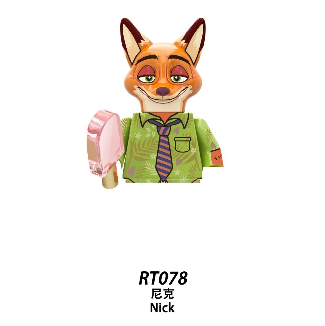 

Zootopia Construction Block Figures RT8012Nick Judy Dawn Bellwether Leodore LionheartFlash Chief Bogo Cartoon Collectible Gif