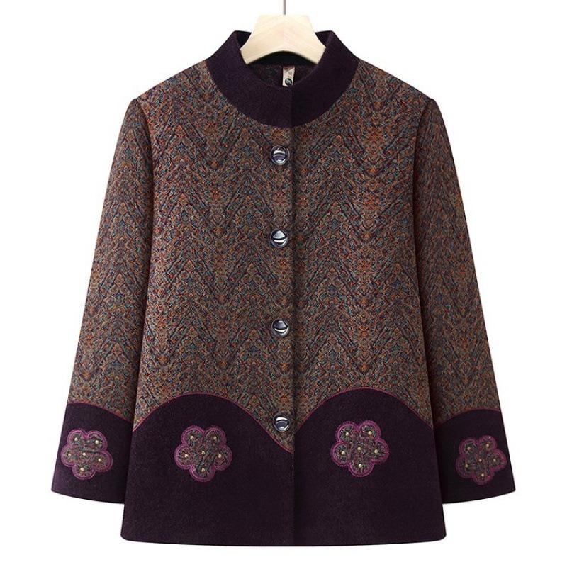 Winter coat Women's imitation mink coat Fleece thick clothes Old lady thermal top