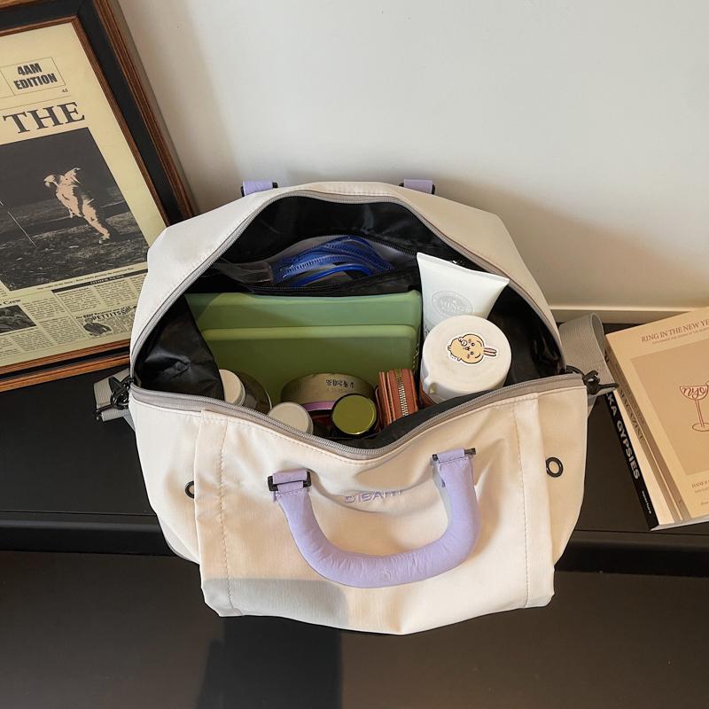 Large Capacity Short Distance Travel Bag Women's Storage Bag Duffel Bag Sports Fitness Bag