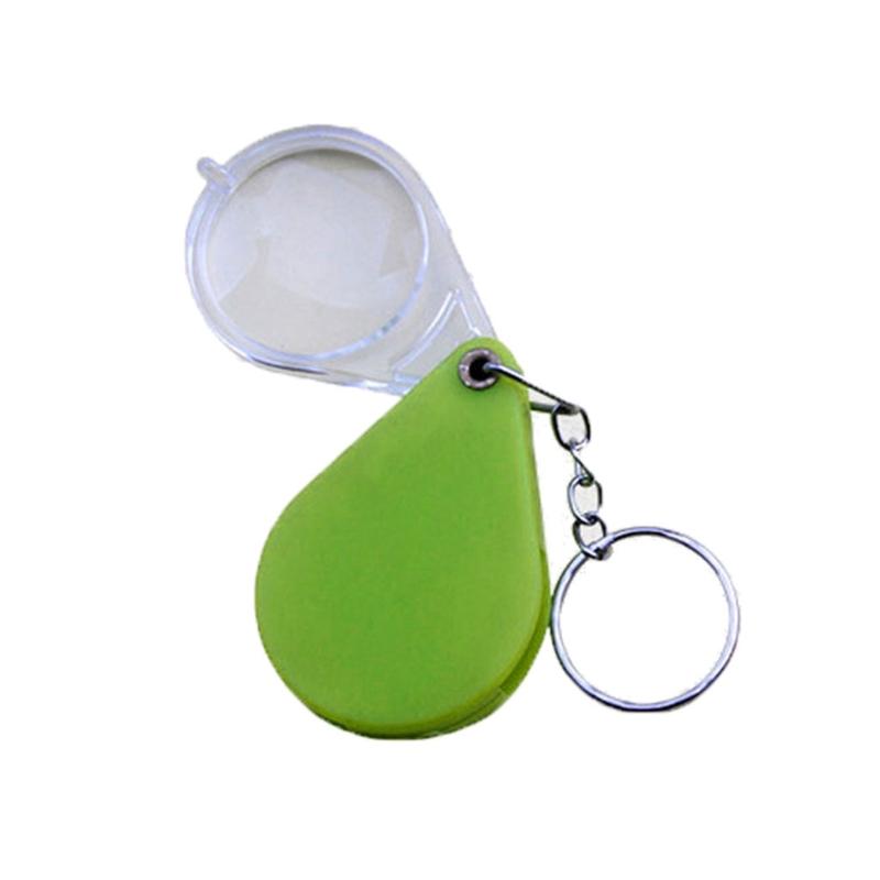 

Keychain 10x Magnifier Handheld Mini Loupe Multifunction Folding Magnifying Glass for Reading Jewelry Magnifying Glass зелений