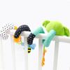 Hanging Car Seat Toys, Baby Rattle Toy Infant Crib Toy Baby Activity Spiral Plush Toys for Stroller Wrap Around Hanging Toy for Boys Girls 0-36 Months