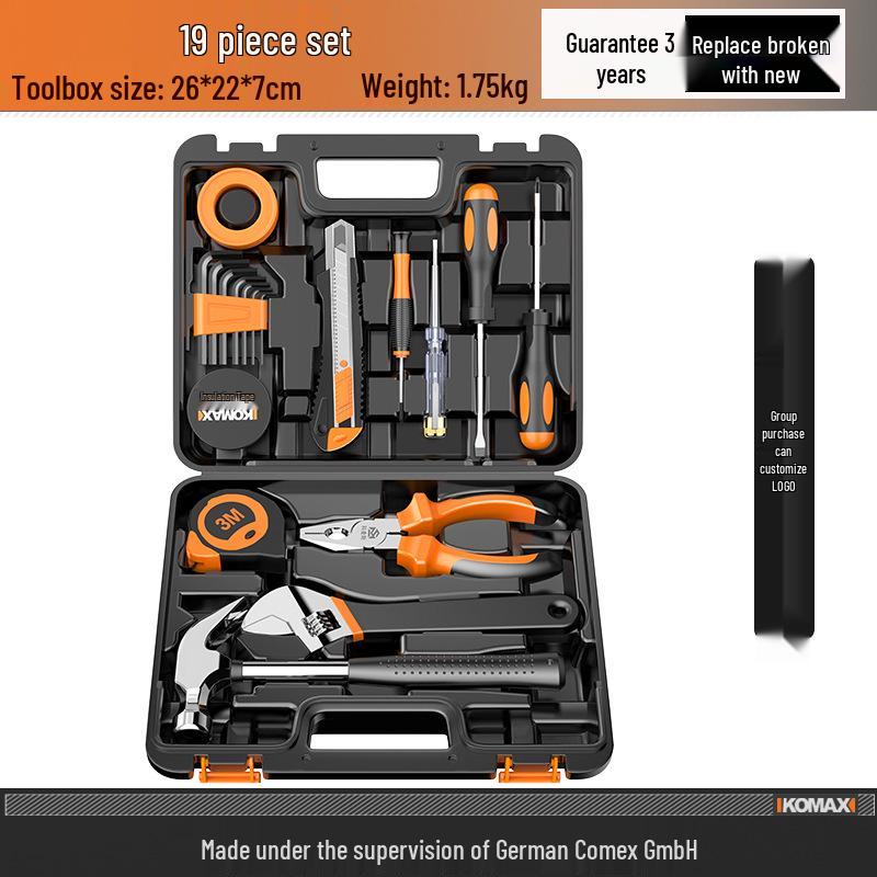 Multifunctional Household Toolbox Set: Complete Electrician & Car Repair Kit.