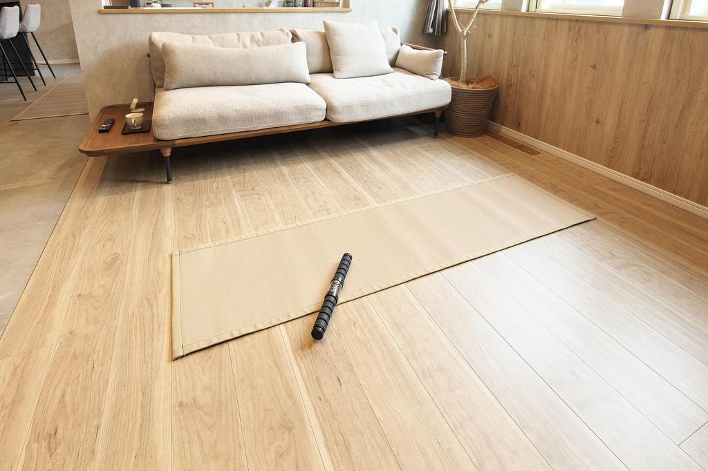 Sekisui Jushi Shoji Sekisui Kitchen Mat KM-18-MB, Mocha Beige, 50x180cm