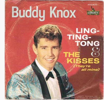 7-Zoll Schallplatte BUDDY KNOX - Ling-Ting-Tong F55305 Liberty 1961 US Rock Gebraucht