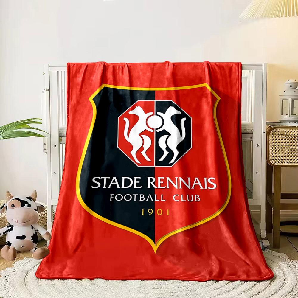 Stade Rennais Football Club Logo for all seasons blanket lunch break throw gift
