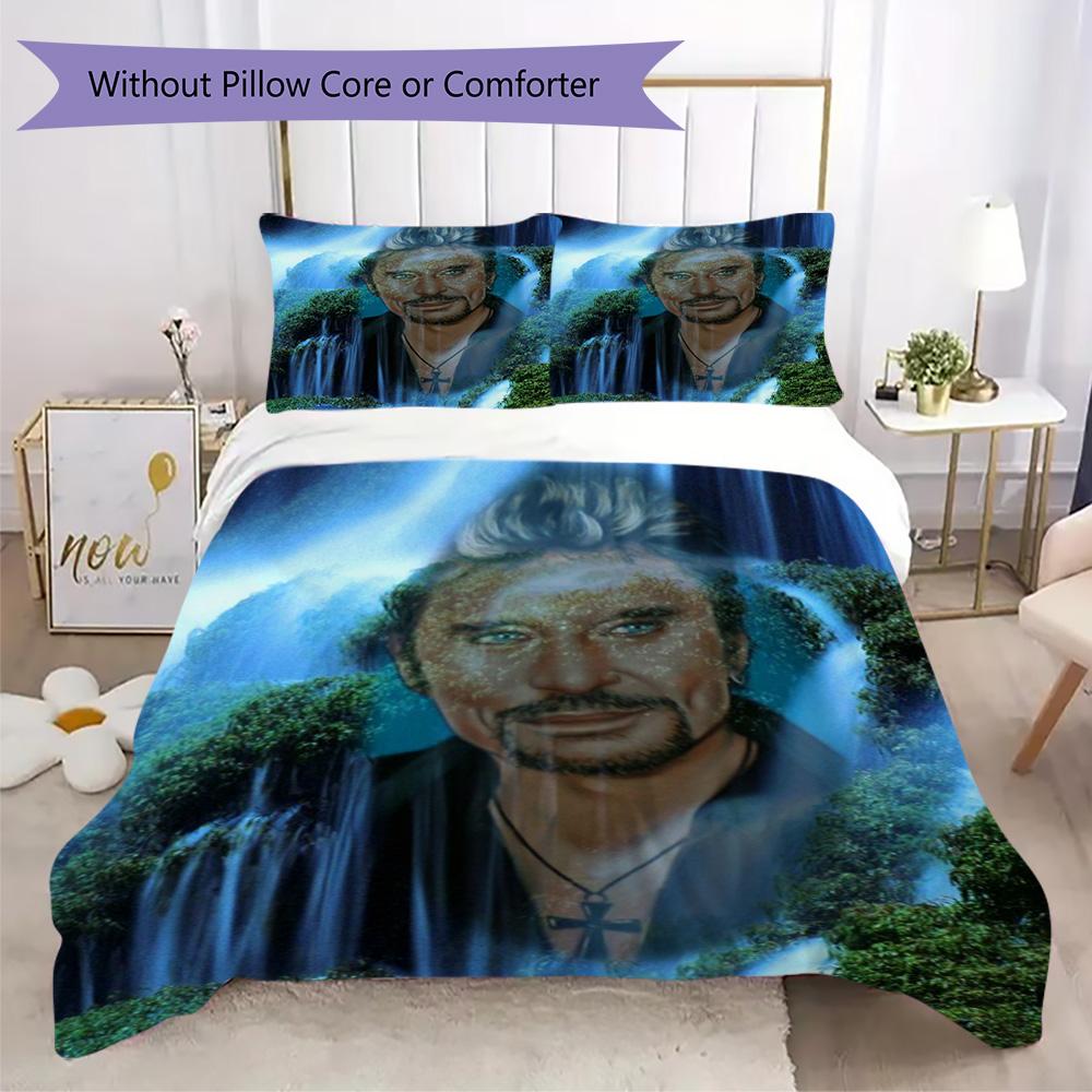 French legendary rock singer and actor Johnny Hallyday provides comfortable bedding covers and pillowcases for home use (without core) K18