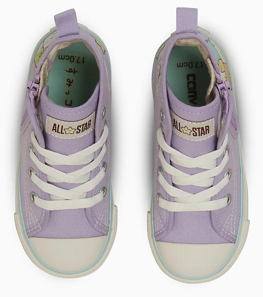Converse All Star N Sumikkogurashi Z HI Lavender Size Cm Kids' Sneakers, 17.0