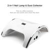 36/45 LED UV LED Nail Lamp Infrared Induction Nail Duct Suction 2 Fan Vacuum Cleaner For For Manicure 2 In 1 80W/150W