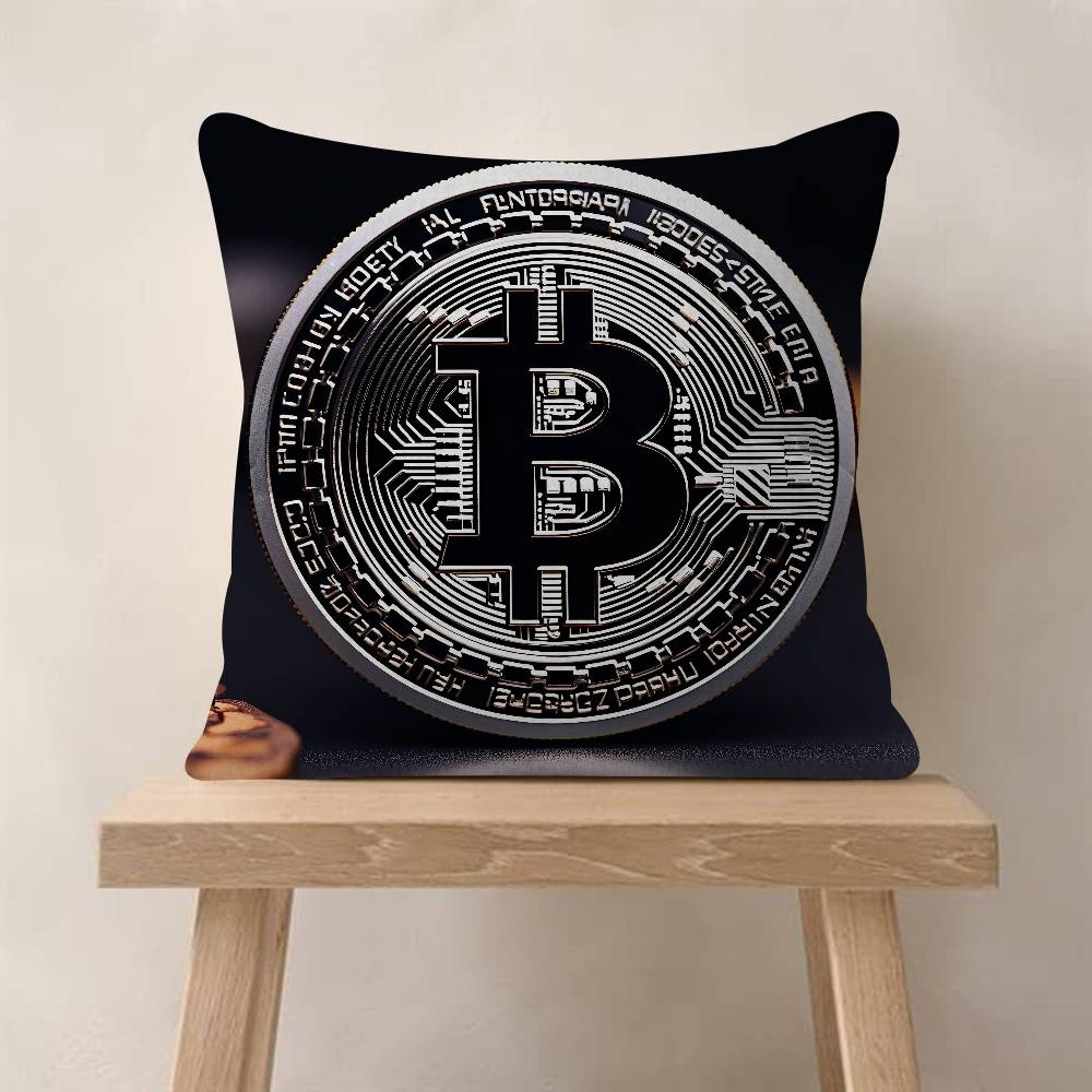 Биткоин Крипто Криптовалюта Btc Персонализированная Подушка Чехол от Пыли Спальня Дети Вечеринка Украшение Наволочка День Рождения Дети