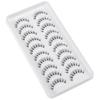 10 Pairs 3D Spiky Faux Mink Lashes False Eyelashes Wispy Lashes with Clear Band Fairy Lashes