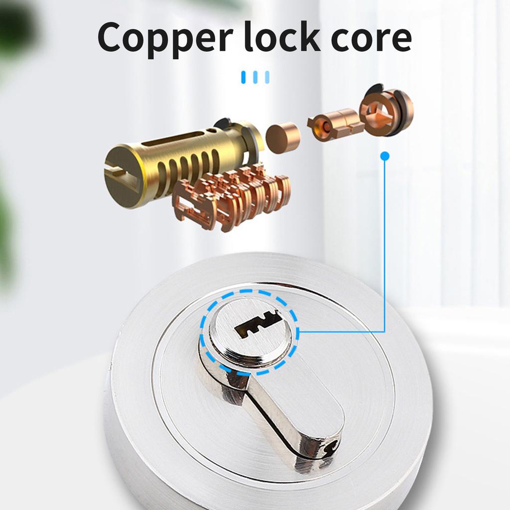 Hide Designs Single Cylinder Deadbolts Sturdy Stainless Steel Lock for 35 50mm Front and Interior Door Key Included