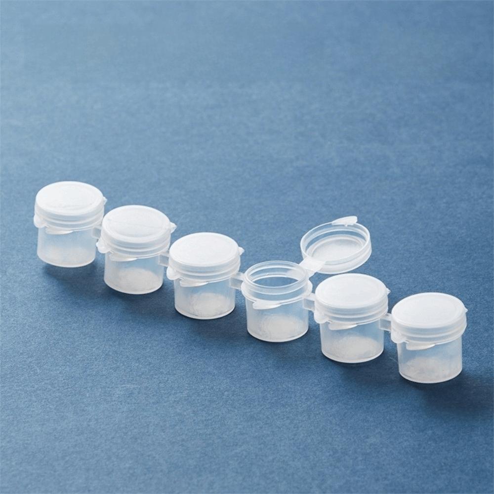 Compact Design Plastic Empty Paint Strip 6/8 Connected 2ml 3ml 5ml Paint Pots Refillable Paint Storage Cups Gouache