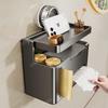 Suction Cup Wall-Mounted Bathroom Tissue Holder