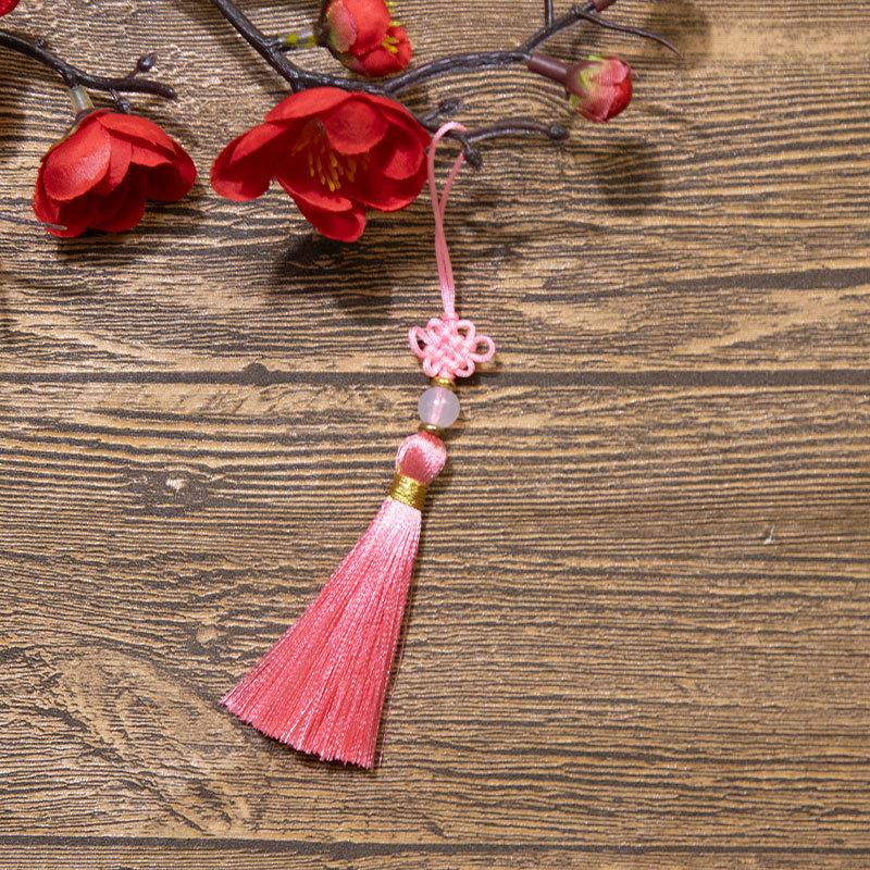 Čínský uzel Třásně Třásně Polyesterové Třásně Národní styl DIY Závěsná Třásně Záložka USB Disk Sáček Sáček Příslušenství