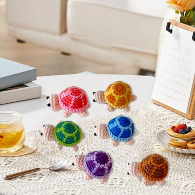 Crochet Turtle Handmade Mini Turtle Keychain Charm Cute Tortoise Doll Pendant Keyring Backpack Charm Gift for Girls Sister