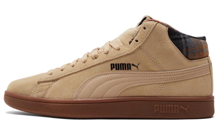 Puma Smash v2 Mid WTR  Plaid - Pebble  35.5