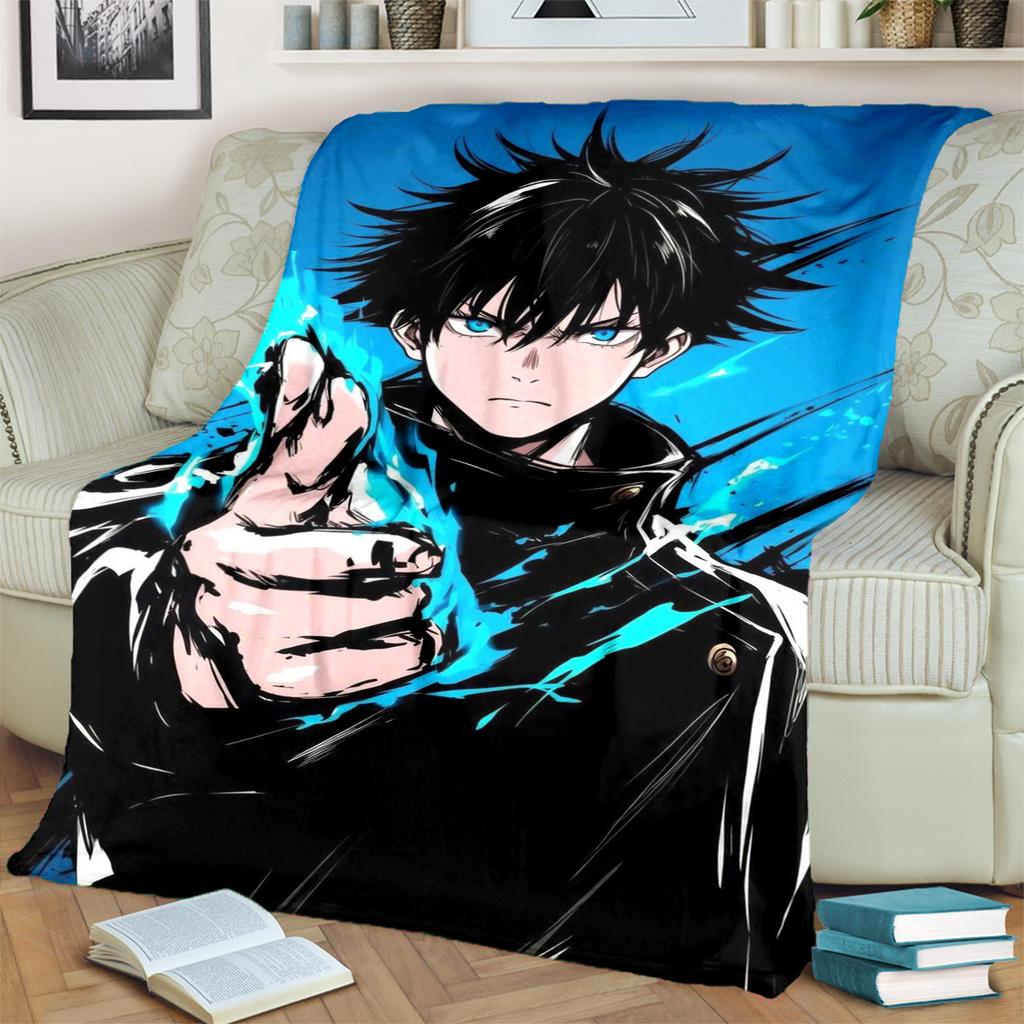 Jujutsu Kaisen Warm Soft Blanket Flannel for Bedrooms, Sofas, Beds, Chairs, Picnics and Travel